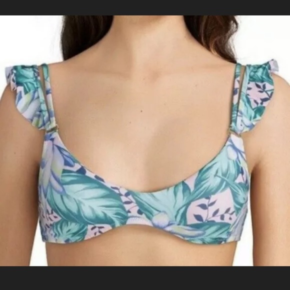 Gianni Bini Tropical Bikini Top Size Small - Picture 4 of 7